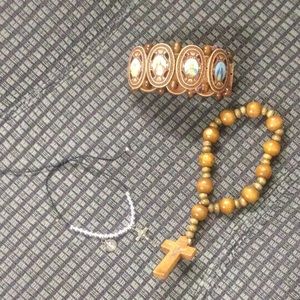 New 3 Religious bracelet